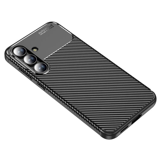 Hoes voor Samsung Galaxy S25 FE, Techsuit, CarbonFiber, Zwart
