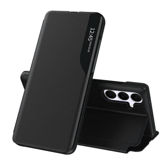 Hoes voor Samsung Galaxy S25 FE, Techsuit, eFold, Zwart