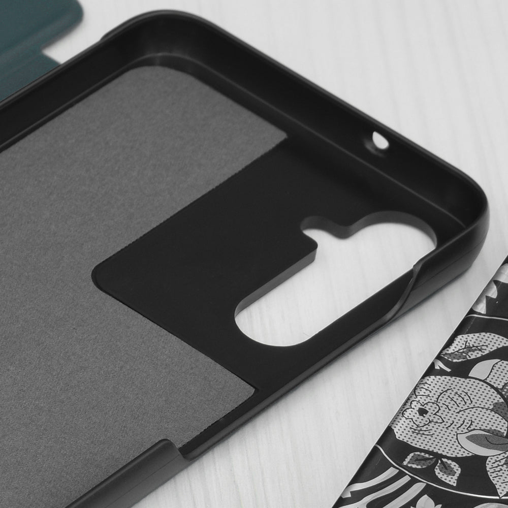 Hoes voor Samsung Galaxy S25 FE, Techsuit, eFold, Donkergroen