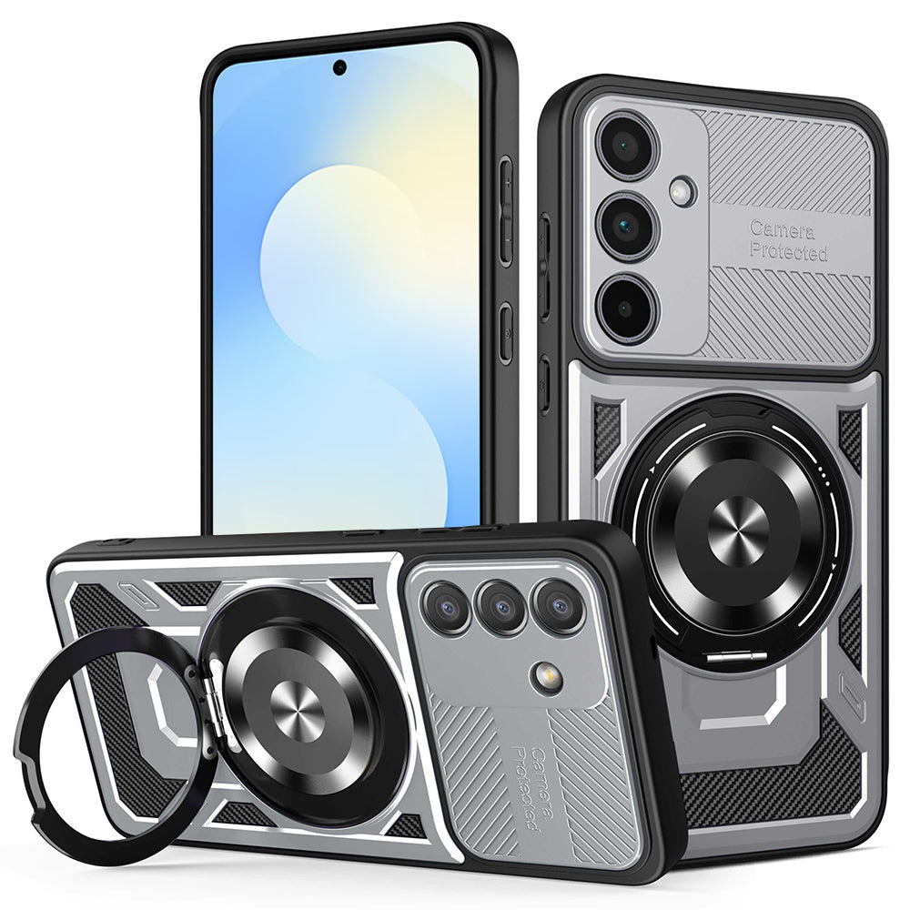 Hoes voor Samsung Galaxy S25 FE, Techsuit, RuggedCam, Grijs