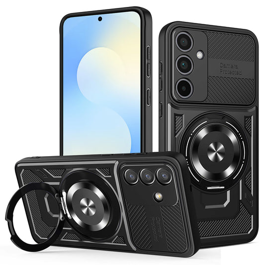 Hoes voor Samsung Galaxy S25 FE, Techsuit, RuggedCam, Zwart