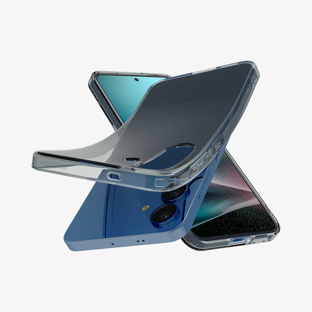 Hoes voor Samsung Galaxy S25+ S936, Spigen, Liquid Crystal, Rookkleurig ACS08975