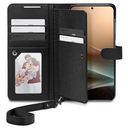 Hoes voor Samsung Galaxy S25+ S936, Spigen, Wallet S, Zwart ACS09125