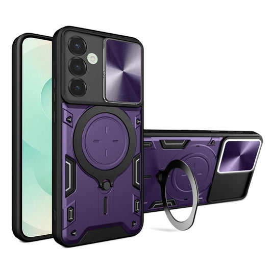 Hoes voor Samsung Galaxy S25+ S936, Techsuit, CamGuard Pro, Paars