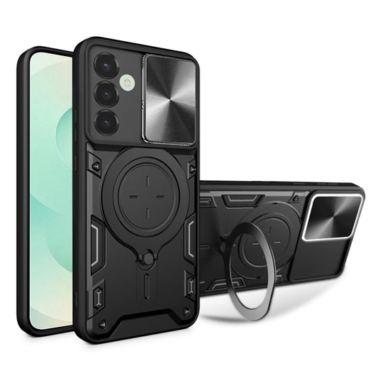 Hoes voor Samsung Galaxy S25+ S936, Techsuit, CamGuard Pro, Zwart