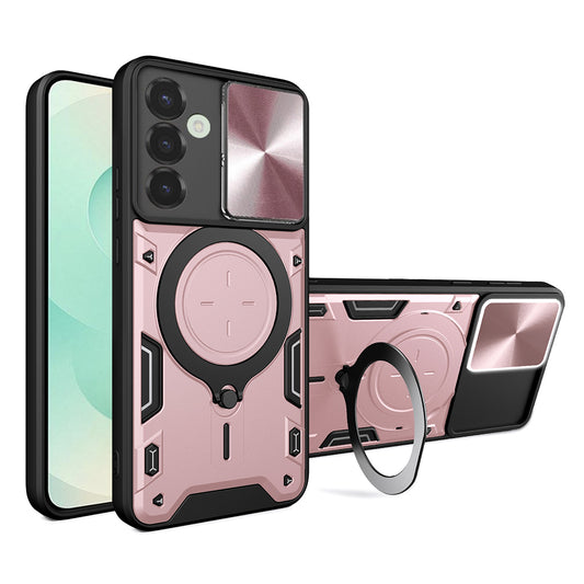 Hoes voor Samsung Galaxy S25+ S936, Techsuit, CamGuard Pro, Roze Goud