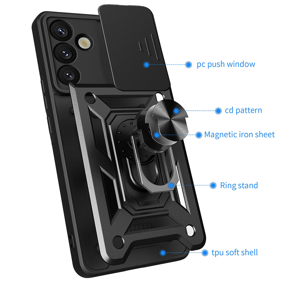Case for Samsung Galaxy S25+ S936, Techsuit, CamShield, Blue