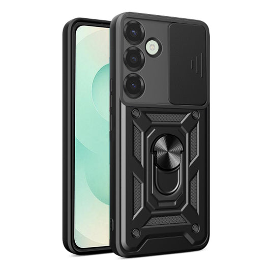 Hoes voor Samsung Galaxy S25+ S936, Techsuit, CamShield, Zwart