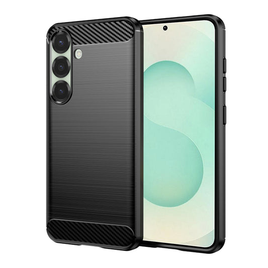Hoes voor Samsung Galaxy S25+ S936, Techsuit, Carbon, Zwart