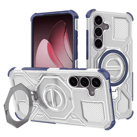 Hoes voor Samsung Galaxy S25+ S936, Techsuit, Carbon Shield Pro, Blauw