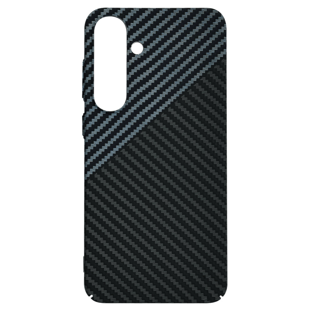 Hoes voor Samsung Galaxy S25+ S936, Techsuit, Carbonite FiberShell, Zwart Grijs