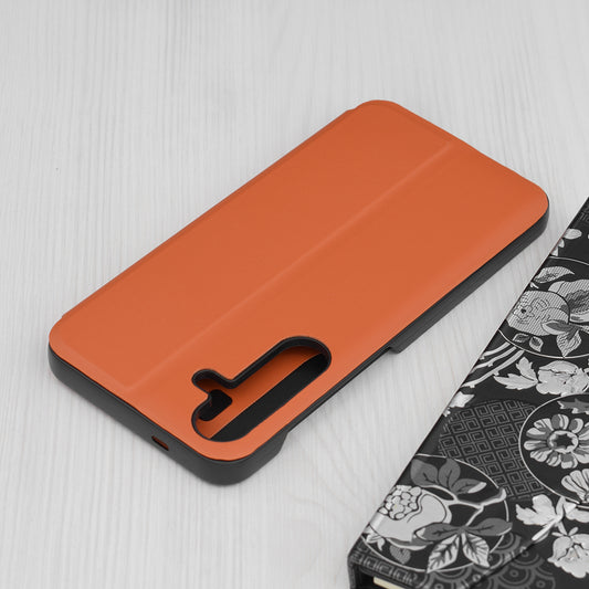 Hoes voor Samsung Galaxy S25+ S936, Techsuit, eFold, Oranje