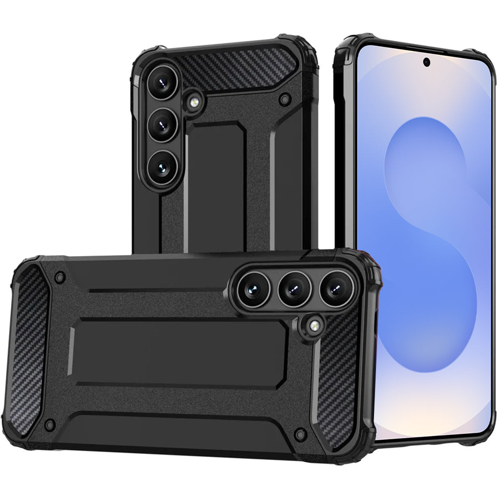 Hoes voor Samsung Galaxy S25+ S936, Techsuit, Hybrid Armor, Zwart
