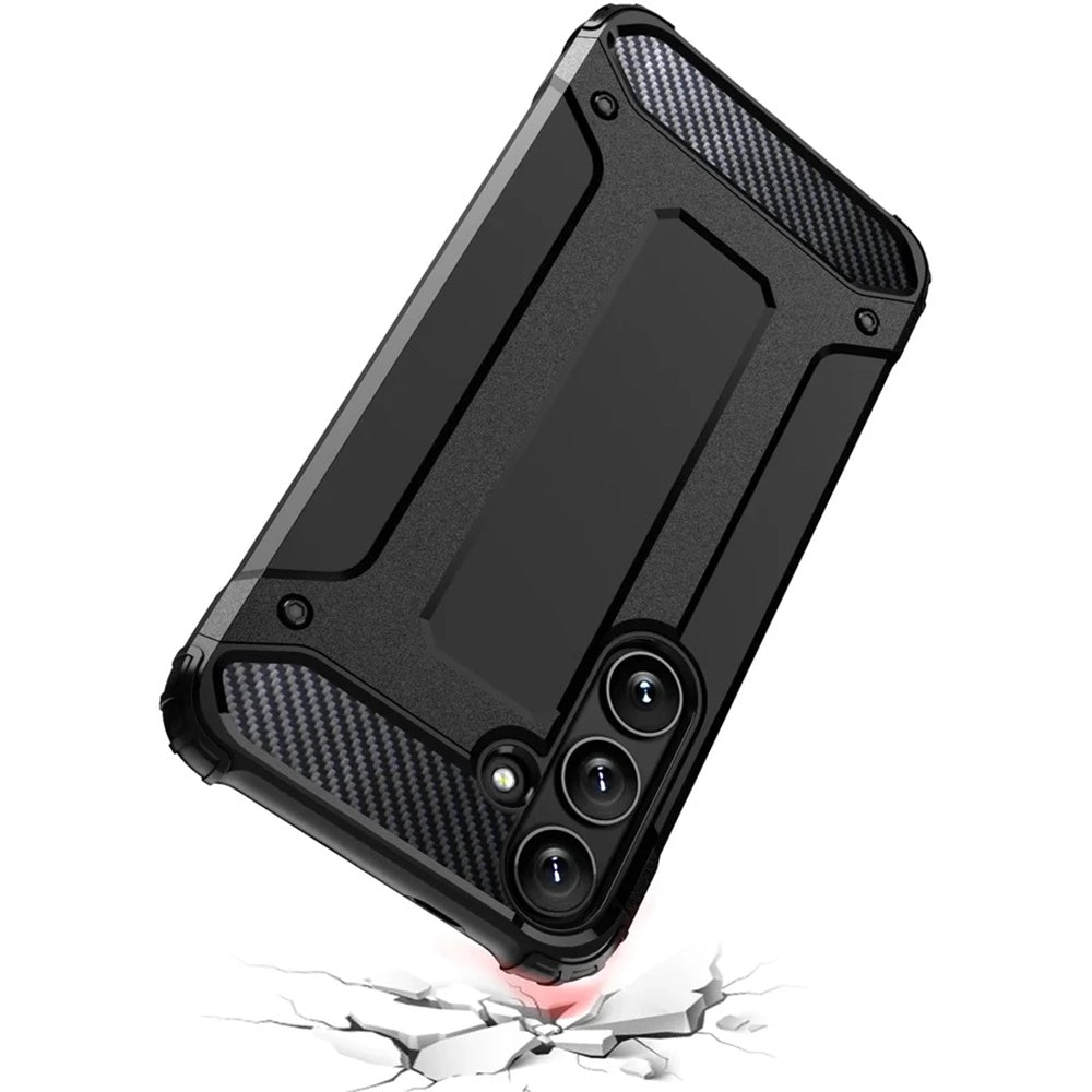 Hoes voor Samsung Galaxy S25+ S936, Techsuit, Hybrid Armor, Zwart