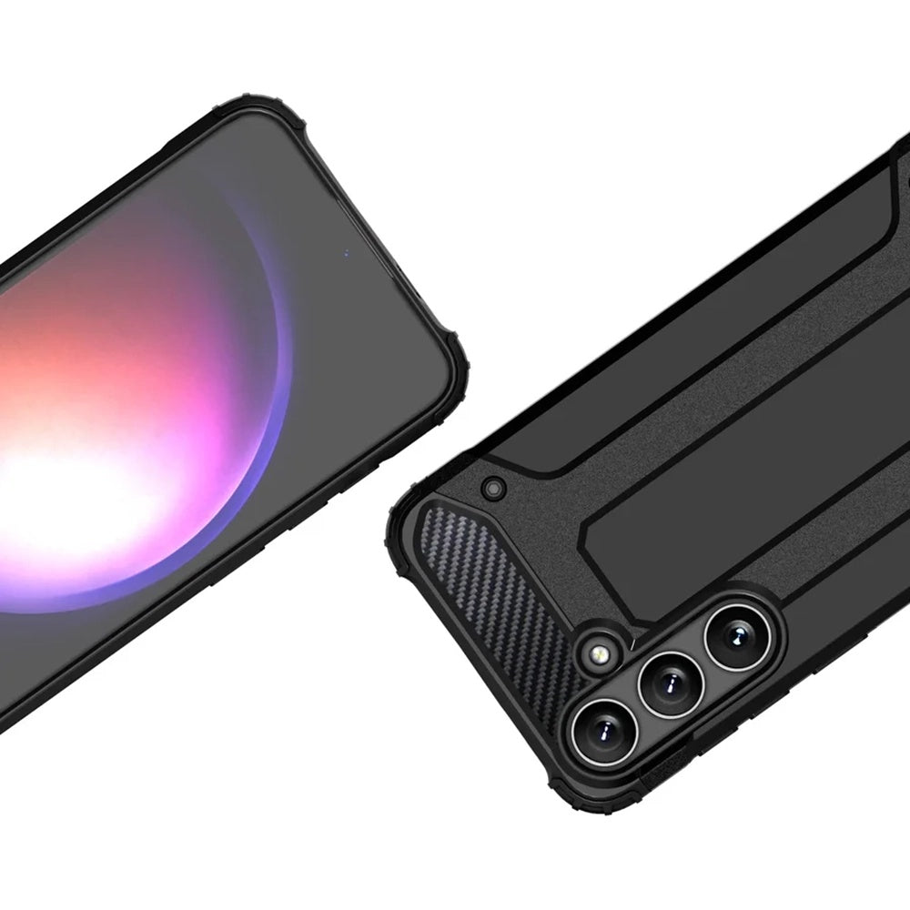 Hoes voor Samsung Galaxy S25+ S936, Techsuit, Hybrid Armor, Zwart