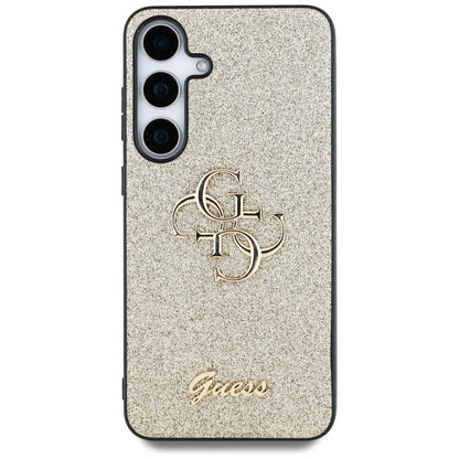 Hoesje voor Samsung Galaxy S25 S931, Guess, Glitter Big 4G Script, Goud