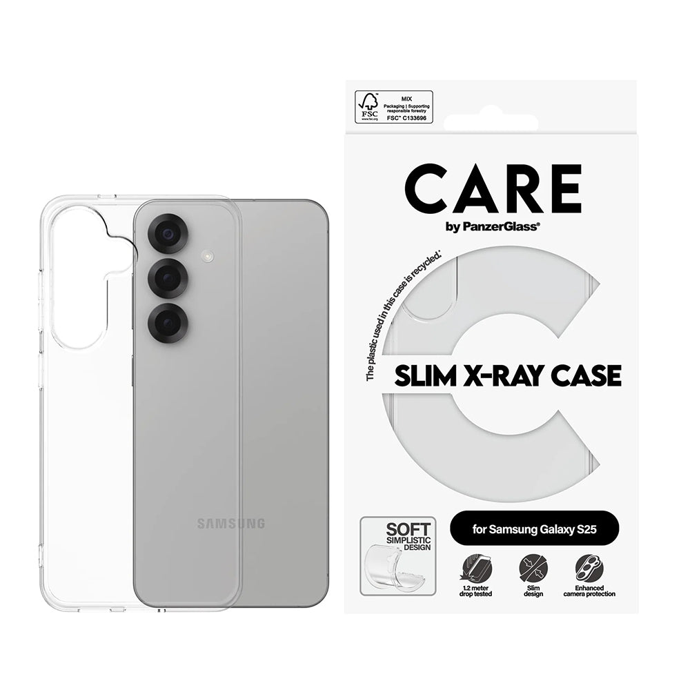 Hoes voor Samsung Galaxy S25 S931, PanzerGlass, Modieus, Transparant
