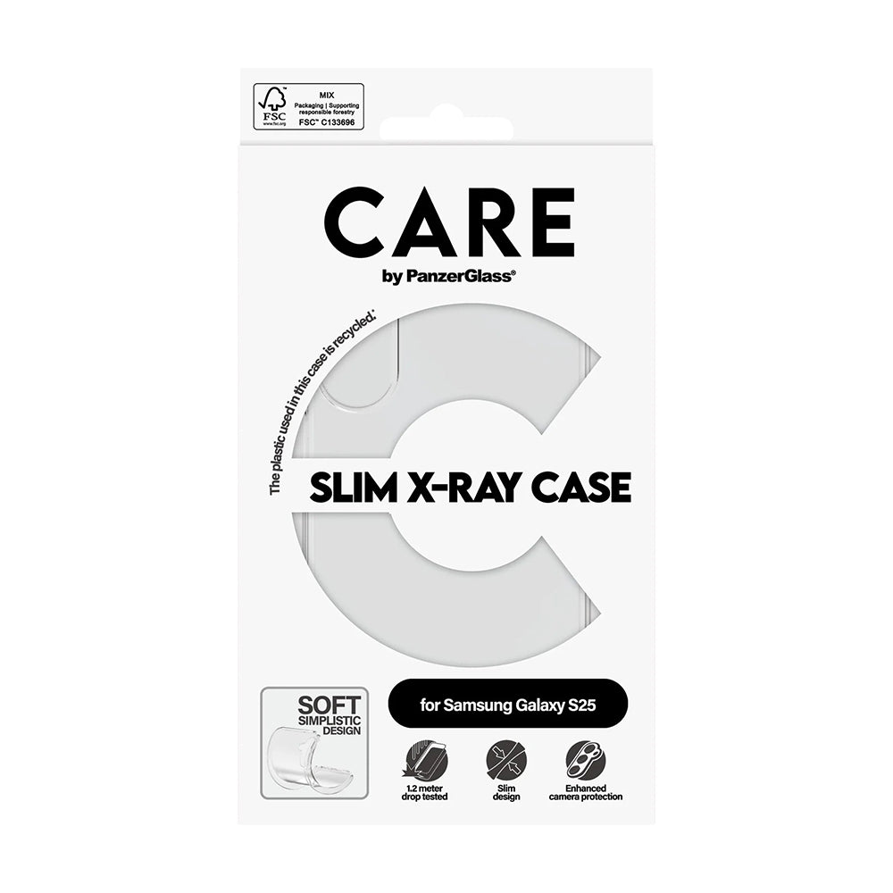 Hoes voor Samsung Galaxy S25 S931, PanzerGlass, Modieus, Transparant