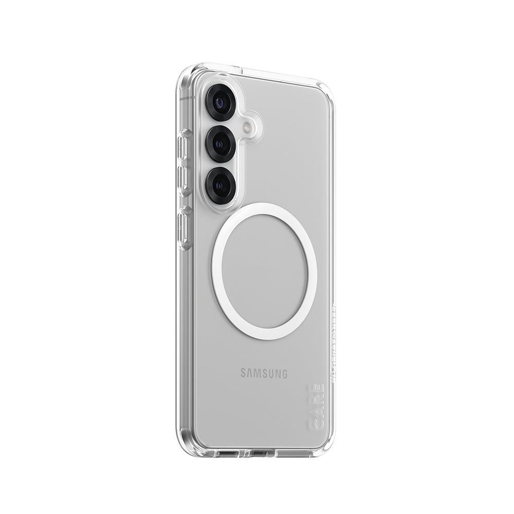 Hoes voor Samsung Galaxy S25 S931, PanzerGlass, Care Urban Combat, Transparant Wit