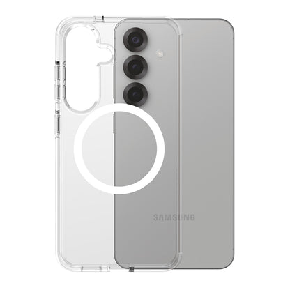 Hoes voor Samsung Galaxy S25 S931, PanzerGlass, Care Urban Combat, Transparant Wit