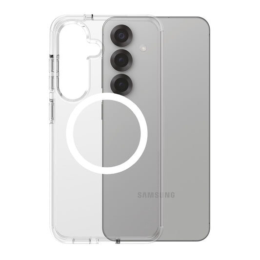Hoes voor Samsung Galaxy S25 S931, PanzerGlass, Care Urban Combat, Transparant Wit
