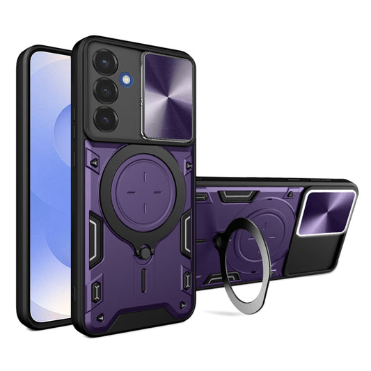 Hoes voor Samsung Galaxy S25 S931, Techsuit, CamGuard Pro, Paars