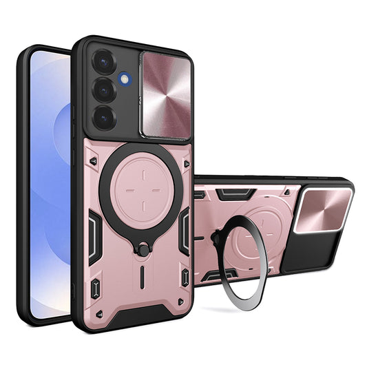 Hoes voor Samsung Galaxy S25 S931, Techsuit, CamGuard Pro, Roze Goud