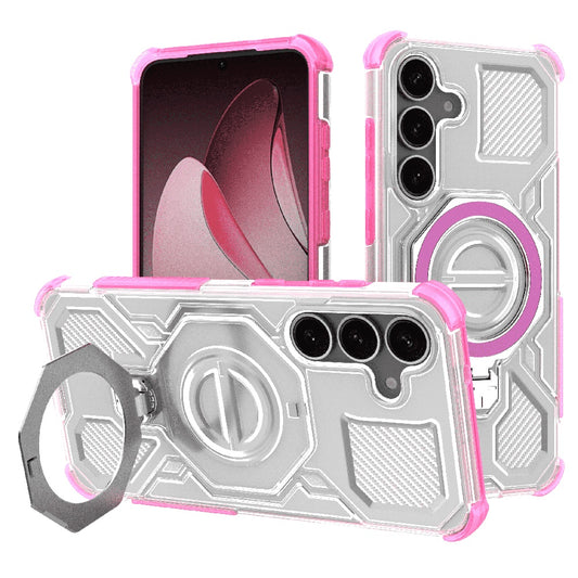 Hoes voor Samsung Galaxy S25 S931, Techsuit, Carbon Shield Pro, Roze