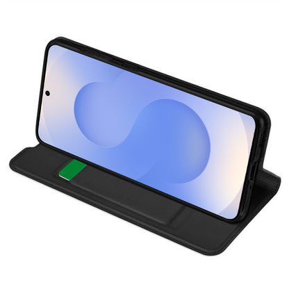 Hoes voor Samsung Galaxy S25 S931, Techsuit, Magskin Book, Zwart
