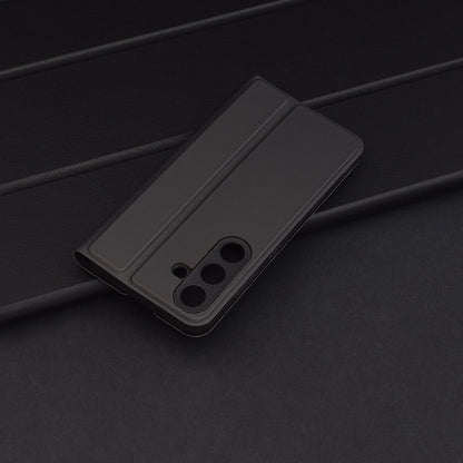 Hoes voor Samsung Galaxy S25 S931, Techsuit, Magskin Book, Zwart
