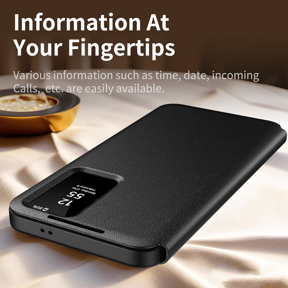 Case for Samsung Galaxy S25 S931, Techsuit, SmartView, Black