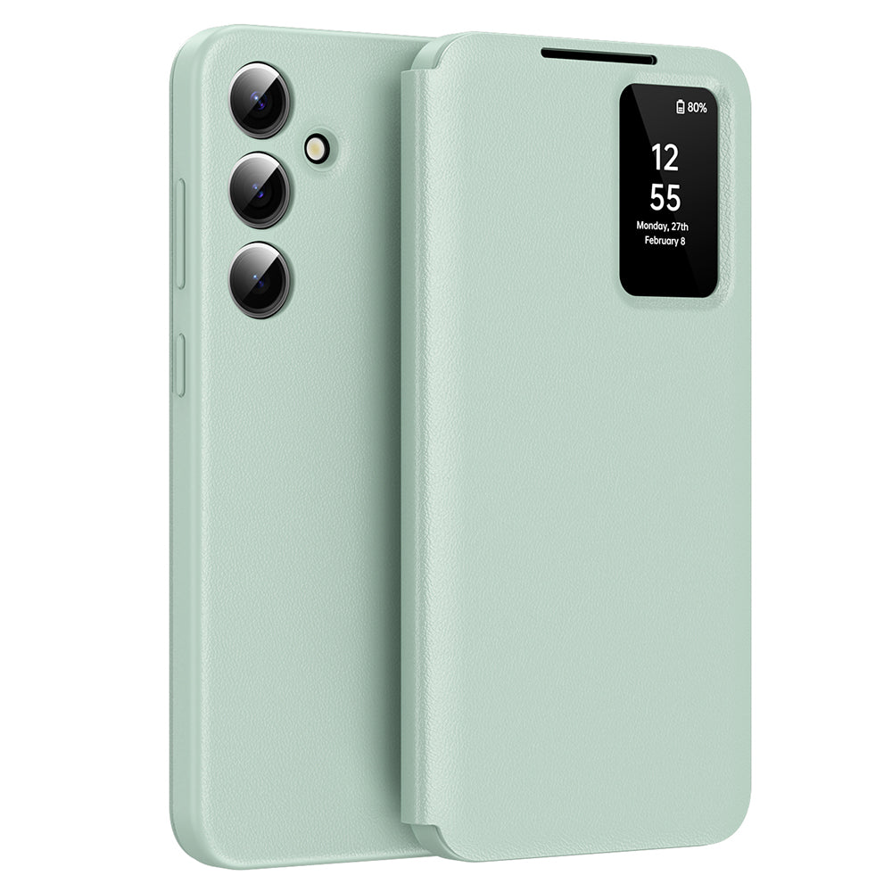 Hoes voor Samsung Galaxy S25 S931, Techsuit, SmartView, Groen
