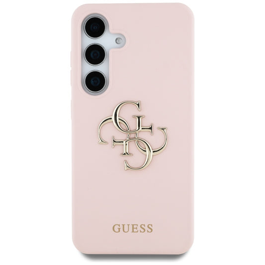 Hoes voor Samsung Galaxy S25 Ultra S938, Guess, 4G Grained Big and Classic Logo, Roze