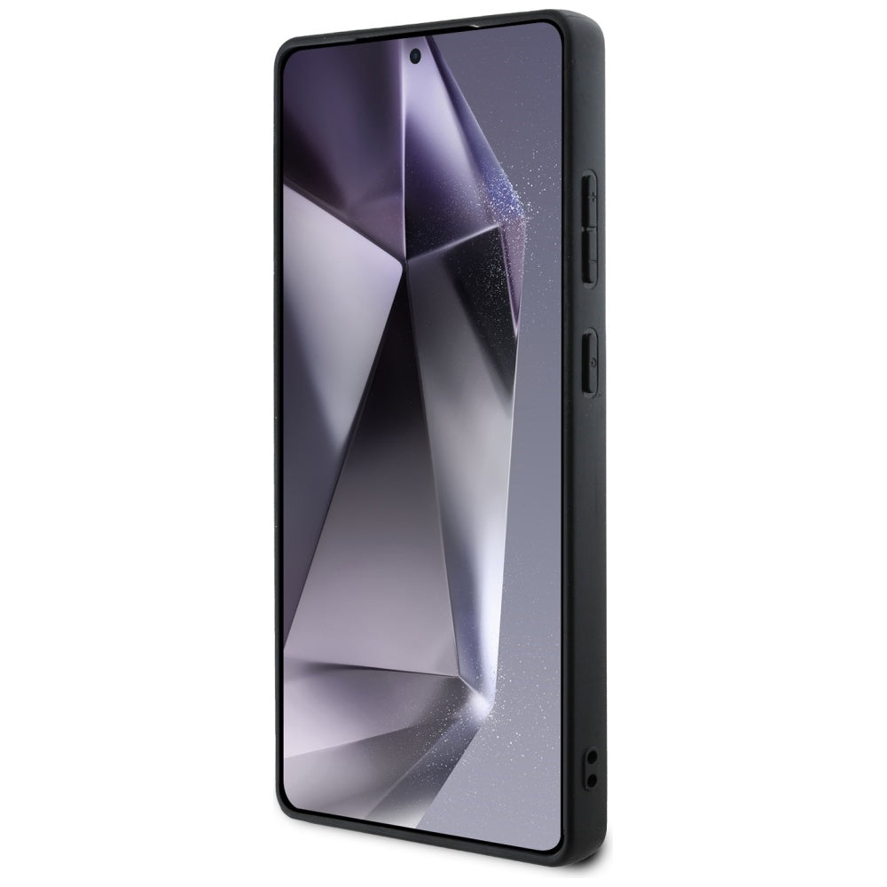 Hoes voor Samsung Galaxy S25 Ultra S938, Guess, Grained Hot Stamp 4G Triangle, Roze