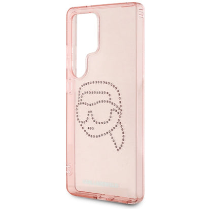Hoes voor Samsung Galaxy S25 Ultra S938, Karl Lagerfeld, IML Luxury Karl's Head, Roze