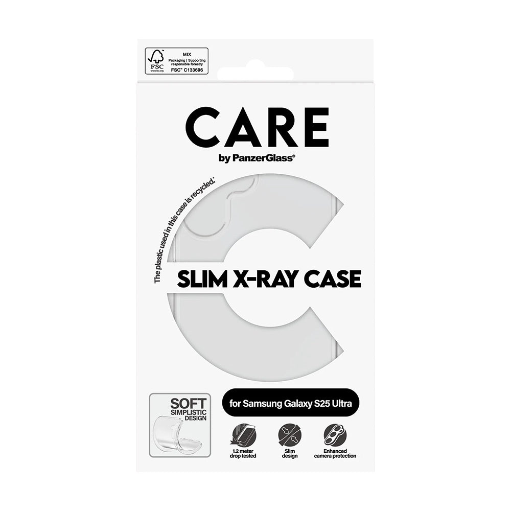 Hoes voor Samsung Galaxy S25 Ultra S938, PanzerGlass, Modieus, Transparant