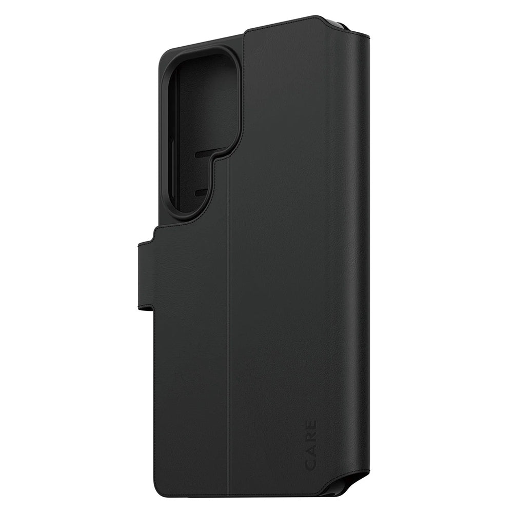 Hoes voor Samsung Galaxy S25 Ultra S938, PanzerGlass, Care Feature Kickstand Wallet, Zwart