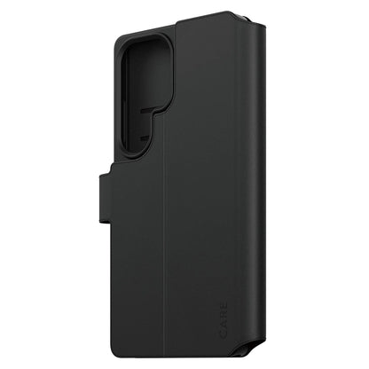 Hoes voor Samsung Galaxy S25 Ultra S938, PanzerGlass, Care Feature Kickstand Wallet, Zwart