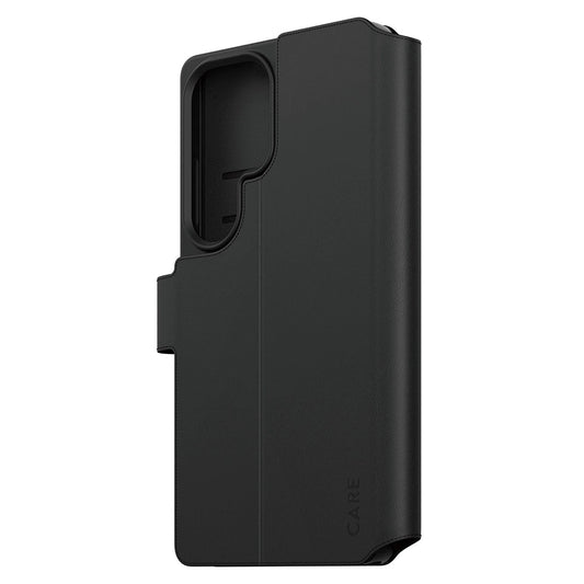 Hoes voor Samsung Galaxy S25 Ultra S938, PanzerGlass, Care Feature Kickstand Wallet, Zwart