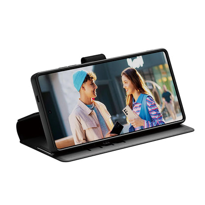 Hoes voor Samsung Galaxy S25 Ultra S938, PanzerGlass, Care Feature Kickstand Wallet, Zwart