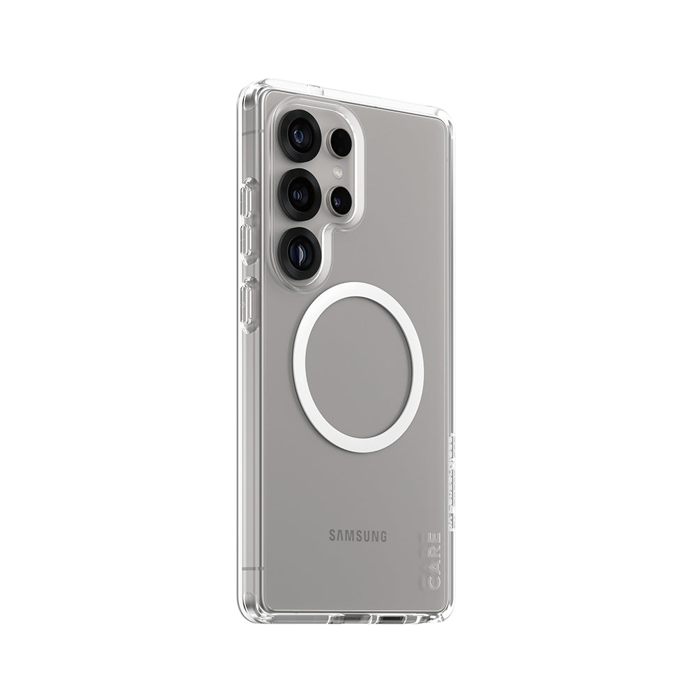 Hoes voor Samsung Galaxy S25 Ultra S938, PanzerGlass, Care Urban Combat, Transparant Wit