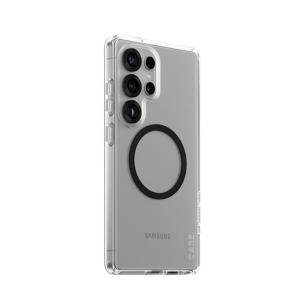 Hoes voor Samsung Galaxy S25 Ultra S938, PanzerGlass, Care Urban Combat, Zwart Transparant