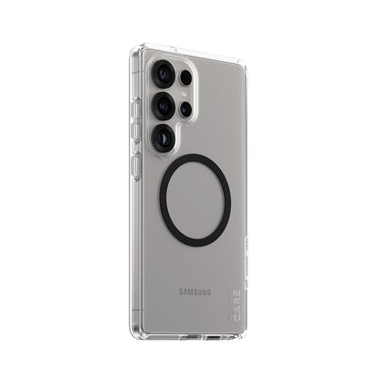 Hoes voor Samsung Galaxy S25 Ultra S938, PanzerGlass, Care Urban Combat, Zwart Transparant