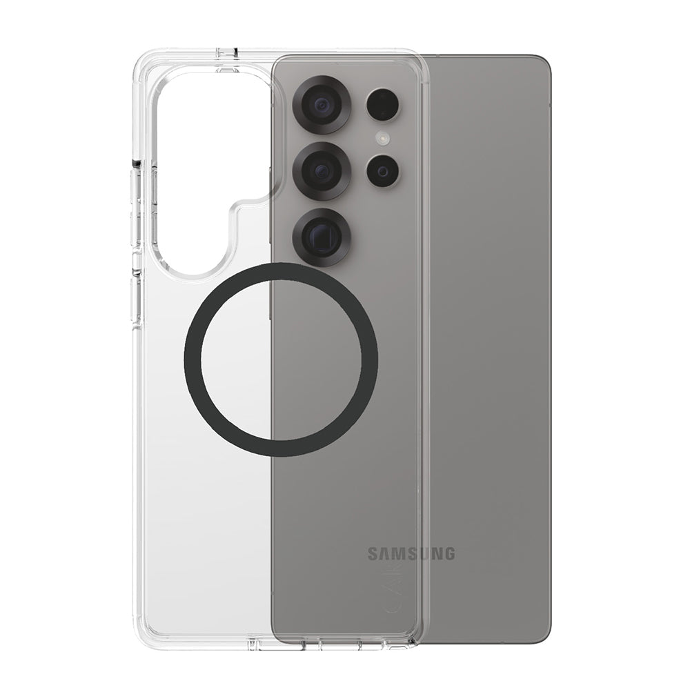 Hoes voor Samsung Galaxy S25 Ultra S938, PanzerGlass, Care Urban Combat, Zwart Transparant