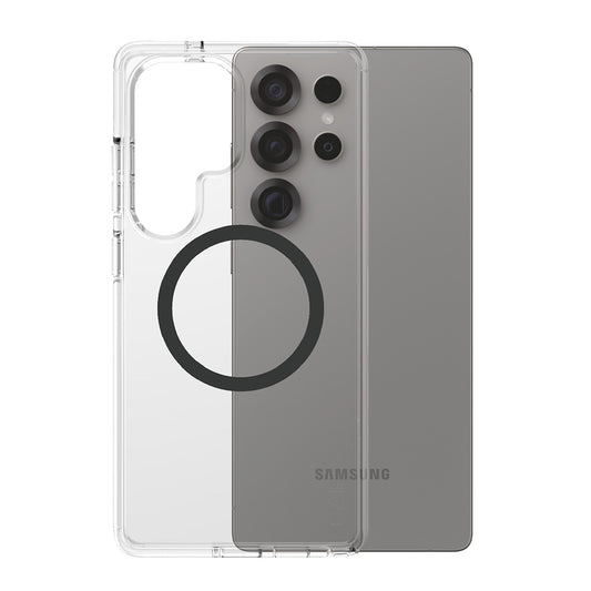 Hoes voor Samsung Galaxy S25 Ultra S938, PanzerGlass, Care Urban Combat, Zwart Transparant