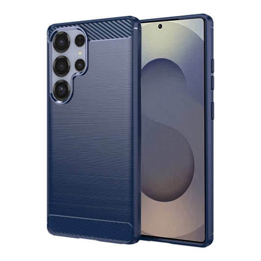 Hoes voor Samsung Galaxy S25 Ultra S938, Techsuit, Carbon, Blauw