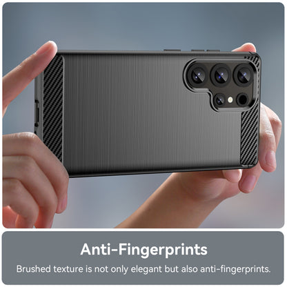 Hoes voor Samsung Galaxy S25 Ultra S938, Techsuit, Carbon, Zwart