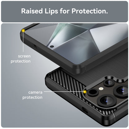 Hoes voor Samsung Galaxy S25 Ultra S938, Techsuit, Carbon, Zwart