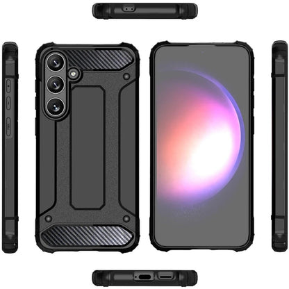 Hoes voor Samsung Galaxy S25 Ultra S938, Techsuit, Hybrid Armor, Zwart
