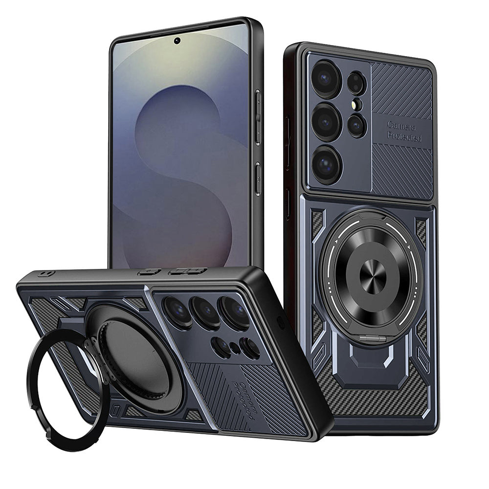 Hoes voor Samsung Galaxy S25 Ultra S938, Techsuit, RuggedCam, Blauw